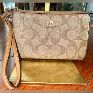 Coach Tan Wristlet